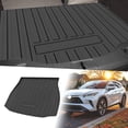 thumbnail image 1 of Unique Bargains Flat Face Cargo Liner Rear Trunk Mat Trunk Cargo Luggage Boot Tray Mat Vertical Stripes Pattern for Toyota Venza 2022-2024 Anti-Slip, 1 of 7