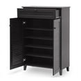 thumbnail image 3 of Bowery Hill 45.25" Shoe Cabinet in Espresso, 3 of 4