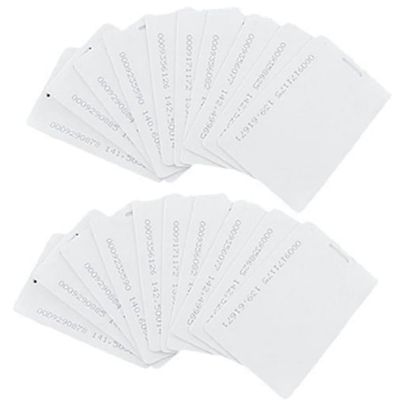 20 Pcs White 125Khz 0.8mm RFID Access Proximity Card,20 x RFID Cards,white