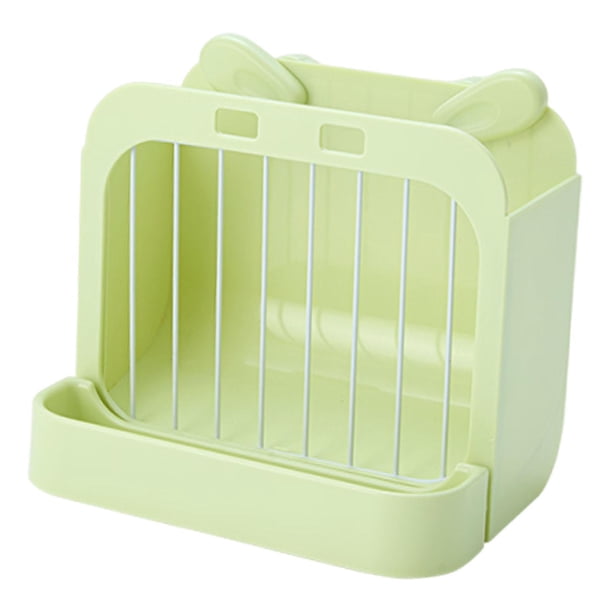 Comedero de heno para conejos, comedero para conejos, soporte para heno, comedero, dispensador de comida para roedores, conejos, hámsteres, animales Verde