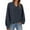 *Navy, variant on ClodeEU Women's V-Neck Sweatshirt，Solid Color Loose Long Sleeve Sweatshirt Top Beige,Womens Plus L