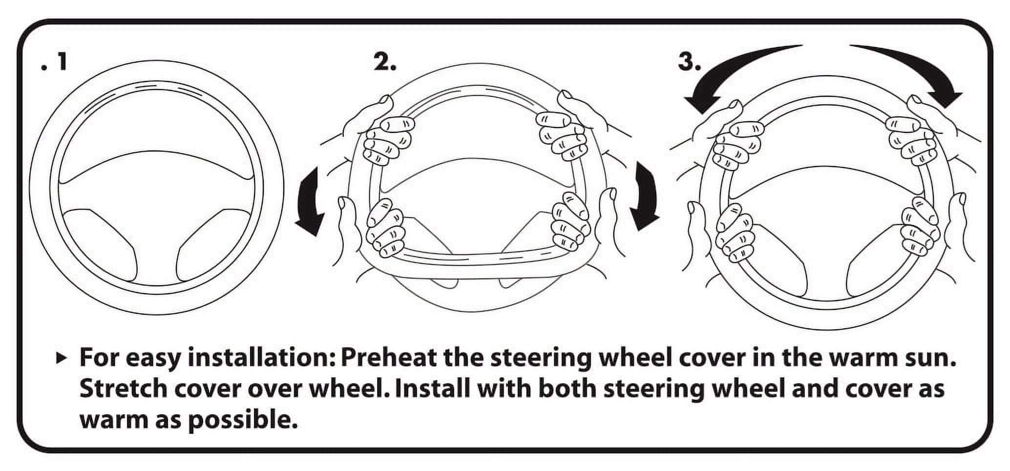 Plasticolor 006742R03 STEERING WHEEL COVER