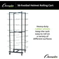 thumbnail image 4 of Champion Sports Heavy Duty Rolling Football Helmet Rack with Swivel Casters, 4 of 5
