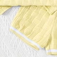 thumbnail image 4 of WUANDIXFA Toddler Baby Boys Clothes Summer Outfits Polo Shirt Shorts Set 2Pcs Boys Clothing Sets 12 Month-5T (Yellow, 12-18 Months), 4 of 7
