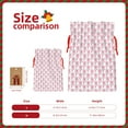 thumbnail image 3 of Fuzoiu Flamingo On Checkered Print Christmas Gift Bag,Burlap Gift Bag with Drawstring Closure & Hang Tag,Perfect for Holidays, Birthdays, and Special Occasions-Small, 3 of 7