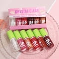 thumbnail image 6 of 6 Colors Lip Oil Lip Glaze - Hydrating Moisturizing Lip Glow Oil Big Brush Head, Shiny Transparent Tinted Plumping Lip Oil Long Lasting Nourishing 1ml, Birthday Christmas Gift, for Makeup Organizers, 6 of 8