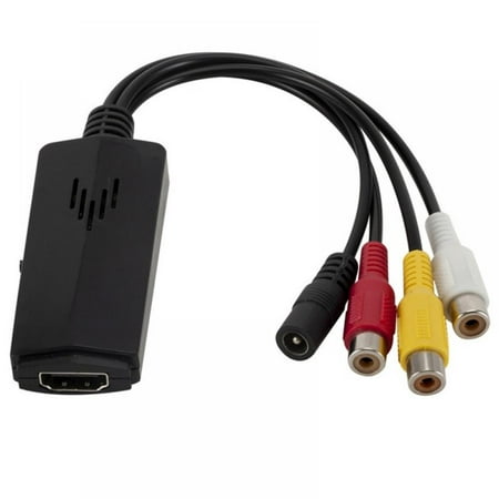 HDMI to RCA Converter, HDMI to AV Adapter HDMI to Older TV Adapter Compatible for Apple TV, Xiaomi Mi Box, Android TV Box, Roku, Fire Stick, DVD, Blu-ray Player ect. Supports PAL/NTSC