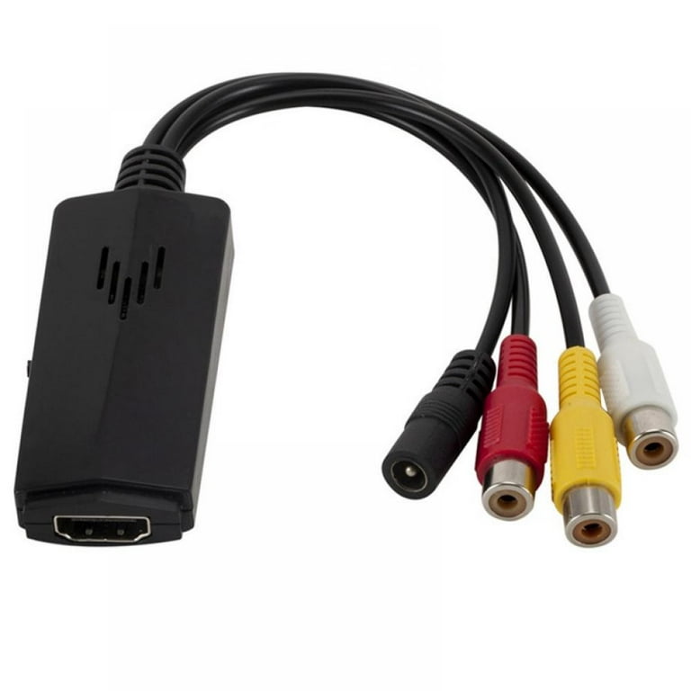 HDMI to RCA Converter, to AV Adapter HDMI to Older TV Adapter Compatible for Apple TV, Xiaomi Mi Box, Android TV Box, Roku, Fire Stick, Blu-ray ect. Supports PAL/NTSC