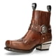 thumbnail image 4 of Botas de hombre con tacón grueso bordado y estilo punk Martin en color negro quemado, 4 of 4