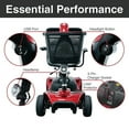 Equate Mobility 4Wheel Motorized Power Scooter, Red