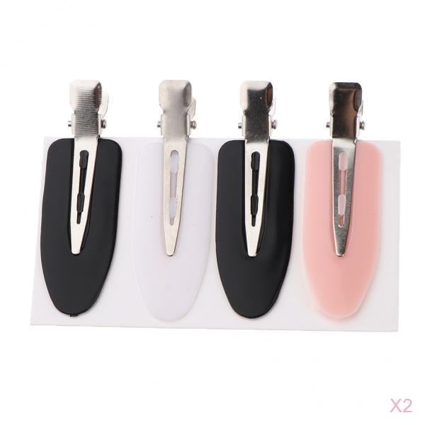 8 pinzas para el pelo sin curvas, pinzas para s para peinado, flequillo, , maquillaje Los 6x2cm jinwen Pinzas para el cabello sin doblar