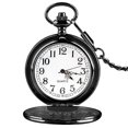 thumbnail image 1 of Vintage Smooth Quartz Pocket Watch Classic Fob Watch With Short Chain For Men Women On Birthday Anniversary Day Christmas, 1 of 1