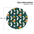 thumbnail image 2 of KLL Drink Coasters Set Round Shape of 4,PU Leather Absorbent Coasters Set Decorative Coffee Cup Coasters Housewarming Gift for Home Decor-Lgbt Penguin, 2 of 5