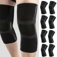 thumbnail image 1 of Cheers.US 1 Pair Knee Pads Breathable Comfortable Wide Application Ergonomic Design Soft Fabric Knee Protection Non-slip Knee Support Warmer Brace for Sports, 1 of 7