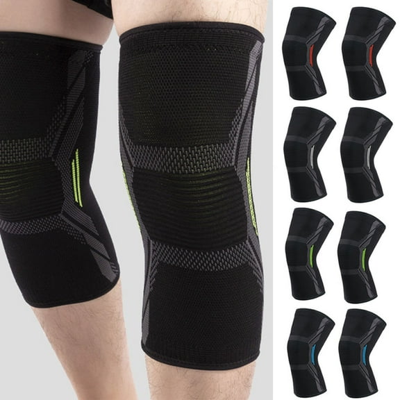 Cheers.US 1 Pair Knee Pads Breathable Comfortable Wide Application Ergonomic Design Soft Fabric Knee Protection Non-slip Knee Support Warmer Brace for Sports