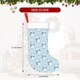 thumbnail image 4 of Bingfone blue Scarf Bear Print Personalized Christmas Stocking - Snowman Design Large 18 inch,Family Holiday Season Decor, 4 of 7