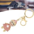 thumbnail image 3 of Keychain Ring, Decorative Alloy Snowman Rhinestone Metal Keychain  For Bag Buckles For Christmas Gift For Car Keychains, 3 of 8