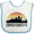 thumbnail image 3 of Inktastic Corpus Christi Texas Skyline Retro Boys or Girls Baby Bib, 3 of 4
