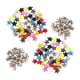 thumbnail image 1 of 100x Remaches de material cuero de estrella multicolor Remaches de estrella Remaches Remaches decorativos Tornillos de estrella, 1 of 9