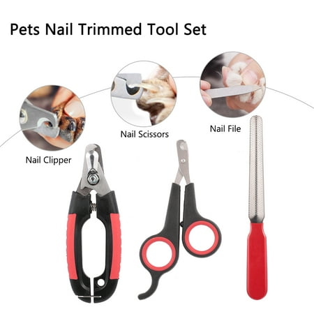 Professional Pet Dog Nail Clipper with Lock Grooming Scissors Nail File  3PCS Pet Tool for Animals Cats | Walmart Canada