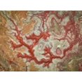 thumbnail image 2 of Zheng, Michael 32x25 Gold Ornate Wood Framed with Double Matting Museum Art Print Titled - Red Dragon of The Badlands, 2 of 4
