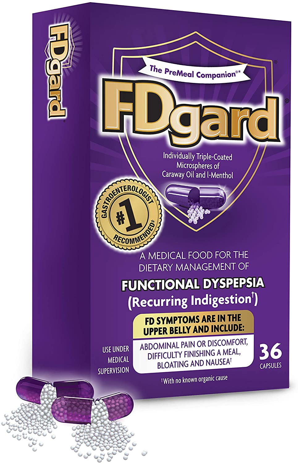 FDgard for Functional Dyspepsia 36 Capsules - Walmart.com