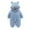 w93# Blue, variant on Wuxian Baby Girls Boys Winter Bodysuit Classic Hoodies Zipper Up Long Sleeve Fuzzy Wool Jumpsuit Solid Color Thick For Toddler Winter Warm Cozy Romper Outfit,12-24 Months