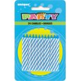 thumbnail image 2 of Striped Blue Birthday Candles, 24ct, 2 of 2
