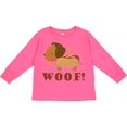 thumbnail image 3 of Inktastic Dachshund Hot Dog Funny Boys or Girls Long Sleeve Toddler T-Shirt, 3 of 5