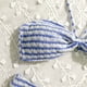 thumbnail image 4 of Traje de baño para mujer, bikini con cuello colgante para mujer, conjunto de traje de baño de playa con estampado de rayas a la moda, trajes de baño para mujer, 4 of 6