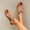 Brown, variant on WIZUTIZ Womens Shower Shoes Quick Drying Casual Trendy Womens Slides Summer BOHO Jeweled Shiny Slippers Slippers Beach Slippers Outdoor Flat Heel Yoga Mat Non-Slip Slide Sandals for Lady