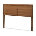 thumbnail image 4 of Baxton Studio Raya Mid-Century Modern Walnut Brown Finished Wood King Size Headboard, 4 of 8
