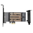 thumbnail image 2 of Dual M.2 PCIE Adapter, NCQ Supported High  M.2 NVMe To PCIE Adapter  For SSD, 2 of 8