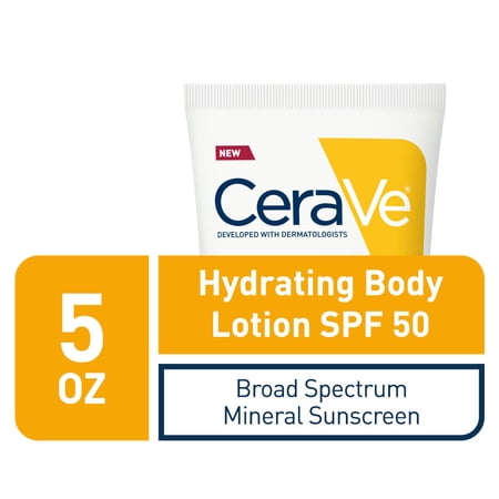 EAN 3606000514911 product image for CeraVe Hydrating Body Sunscreen SPF 50, Lightweight Mineral Sunscreen, 5 fl oz | upcitemdb.com