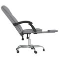 thumbnail image 5 of vidaXL Adult Reclining Office Chair Light Grey Fabric, 5 of 5