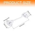 thumbnail image 2 of Uxcell 4 inch Hook and Eye Latch Barn Door Lock Stainless Steel, White, 2 of 7