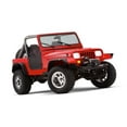 thumbnail image 6 of Bushwacker 10924-07 Black Jeep Flat Style Textured Finish 4-Piece Fender Flare Set for 1987-1995 Jeep Wrangler YJ (Excludes Renegade), 6 of 9