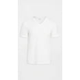 thumbnail image 3 of Calvin Klein Men's 3 Pack Slim Fit Cotton V Neck T-Shirt White Size X-Large, 3 of 6