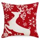 thumbnail image 2 of Juego de 4 fundas de almohada navideñas blancas y rojas de 18 x 18, funda de almohada decorativa de 18 pulgadas con copos de nieve de invierno, funda de cojín navideña, 2 of 5