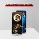 thumbnail image 2 of Disco duro móvil Irfora 256GB Smart Wireless U Disk de gran capacidad Power Bank Support Cable / Wireless Data Reading 5W Wireless Charging para teléfonos Android / iOS Irfora Disco duro móvil, 2 of 2