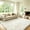 Cream, variant on ONUZZLY Solid-Color Grey Polyester Fluffy Shag Bedroom Area Rug, 3' x 5', Non-Slip Backing