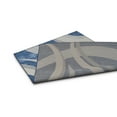 thumbnail image 6 of Allstar 5x7 Contemporary Accent Rug in Royal Blue with Grey Abstract Crescent Shape design (4' 11" x 6' 11"), 6 of 9
