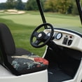 thumbnail image 6 of Pzuqiu Sea Turtle & Peony Golf Cart Seat Cover Set - 2-Piece Stretchable Washable Protector - Fits Most 2-Seater Ezgo, Club Car & Yamaha Carts, 6 of 9
