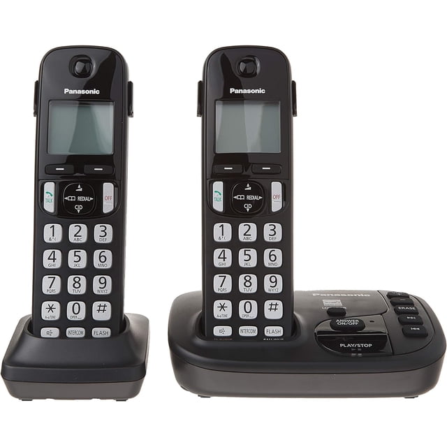 Panasonic KXTGD222C Système de Répondeur Sans Fil Numérique Extensible DECT 6.0 Remis à Neuf avec 2 Combinés