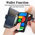 thumbnail image 2 of Case for Google Pixel 5a 5G Cover Leather Wallet Folio Case Book Design Flip Magnetic Closure - Blue, 2 of 5