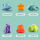 thumbnail image 2 of Juguetes de baño para bebés, 7 piezas de divertidos animales rociadores, juguete de piscina para jugar con agua, juguete para el desarrollo del bebé, juguetes de ducha para niños y niñas, 2 of 5