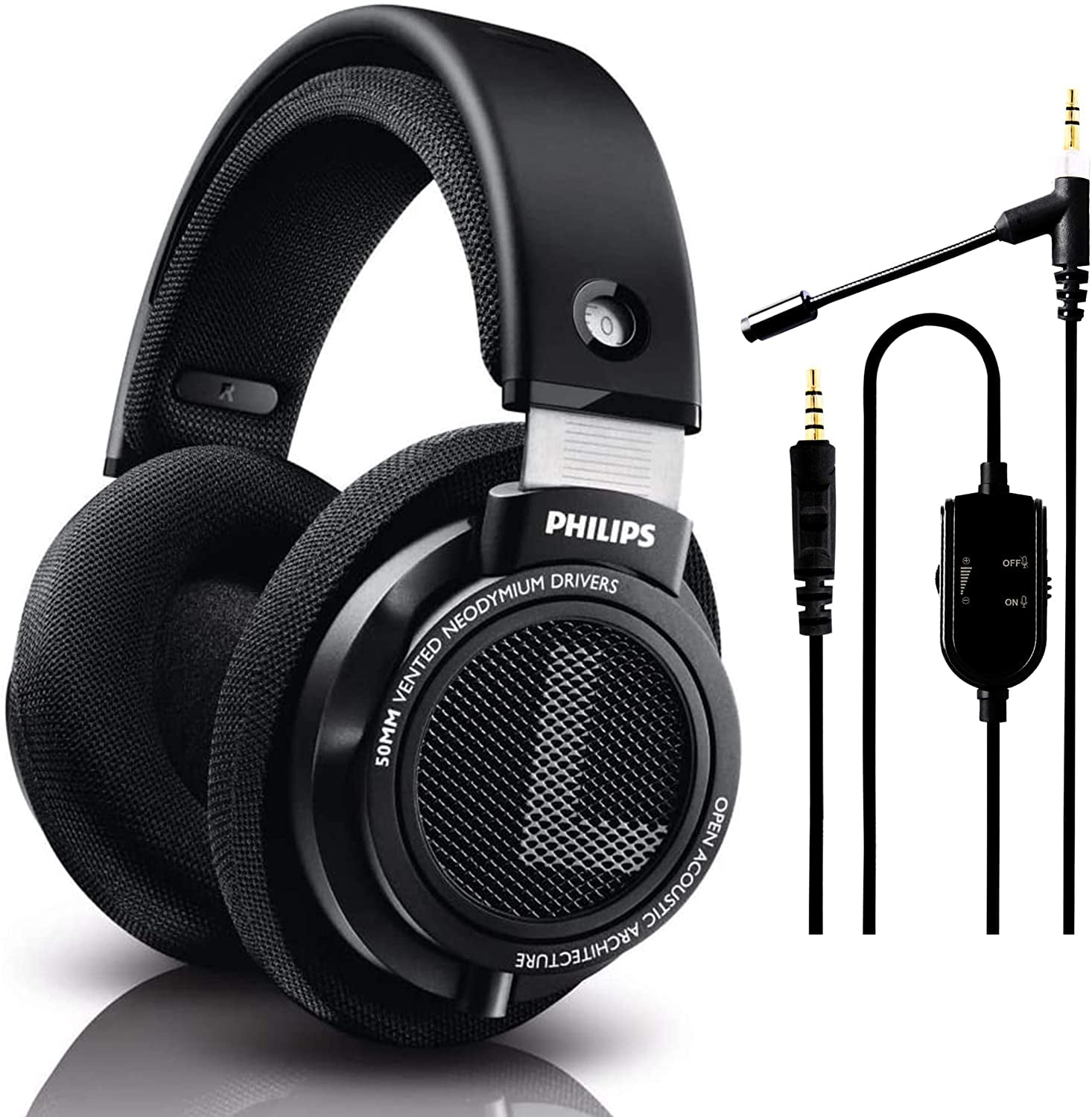 Philips Audio SHP9500 HiFi Wired OverEar, Headphones, Comfort Fit