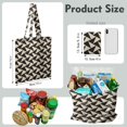 thumbnail image 5 of Retro Plaid Canvas Tote Bag Buffalo Checkered Pattern Vintage Style Geometric Design Rustic Aesthetic Cute Reusable Foldable Shopping Tote, 5 of 5