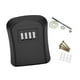 thumbnail image 5 of Caja de seguridad para llaves con cerradura y contraseña, resistente al agua y con tornillos. Negro, 5 of 9