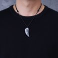thumbnail image 3 of COAI Wolf Tooth Protection Amulet Map Jasper Stone Pendant Necklace for Men Women, 3 of 6